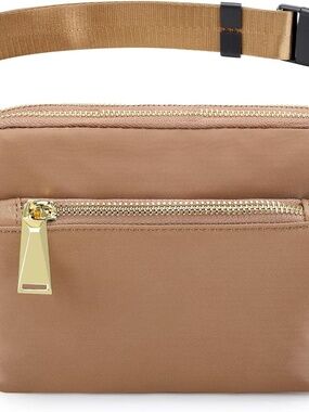 ZORFIN Fanny Packs for Women Crossbody Fanny Pack Belt Bag Adjustable Camel